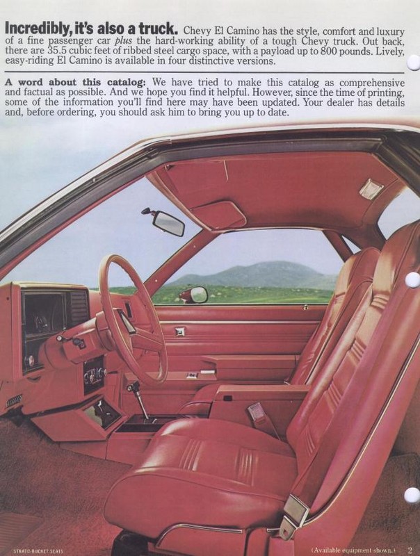 1979 Chevrolet El Camino Brochure Page 3
